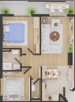 Apartments in Bar No. 2120