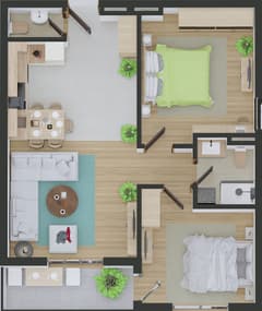 Apartments in Bar No. 2120