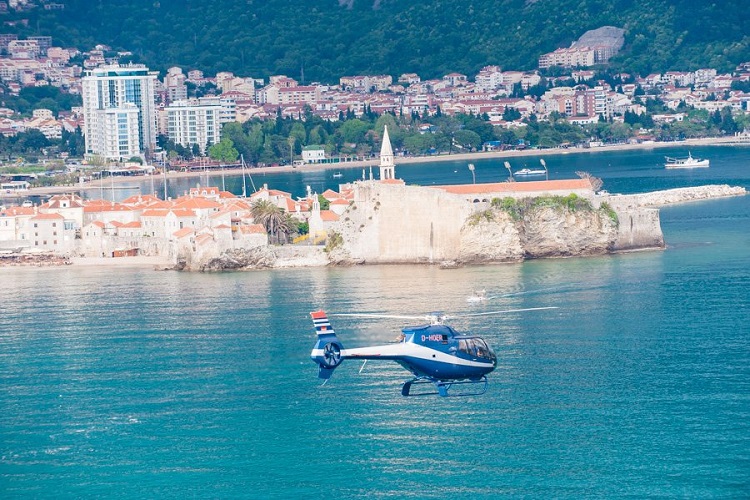 In Montenegro steigt die Nachfrage nach Hubschrauberrundflügen