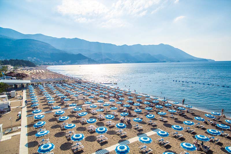 An 77 % der Strände Montenegros ist das Meerwasser von ausgezeichneter Qualität