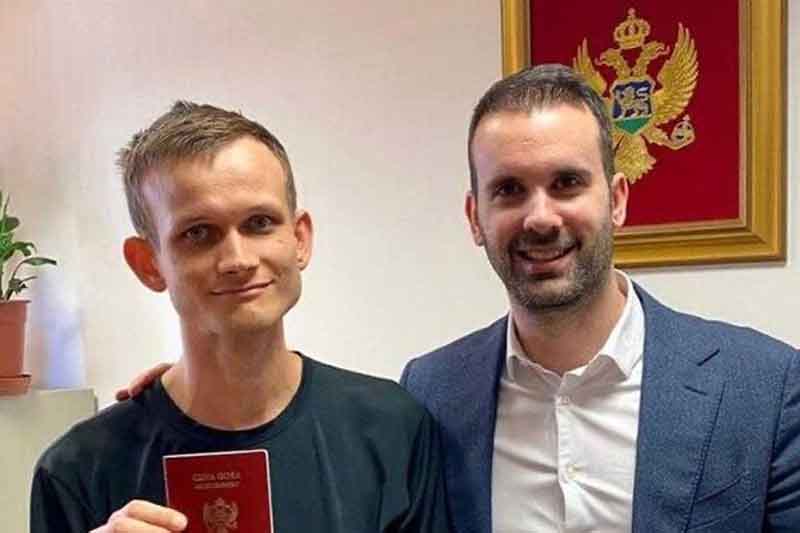 Der 28-jährige Gründer der Kryptowährung Ethereum, Vitalik Buterin, hat die montenegrinische Staatsbürgerschaft erhalten