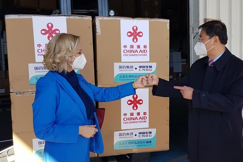 30.000 Dosen des chinesischen Impfstoffs Sinopharm sind in Montenegro eingetroffen