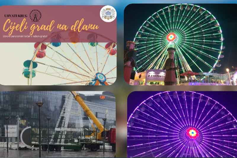 In Podgorica wird ein Riesenrad eröffnet