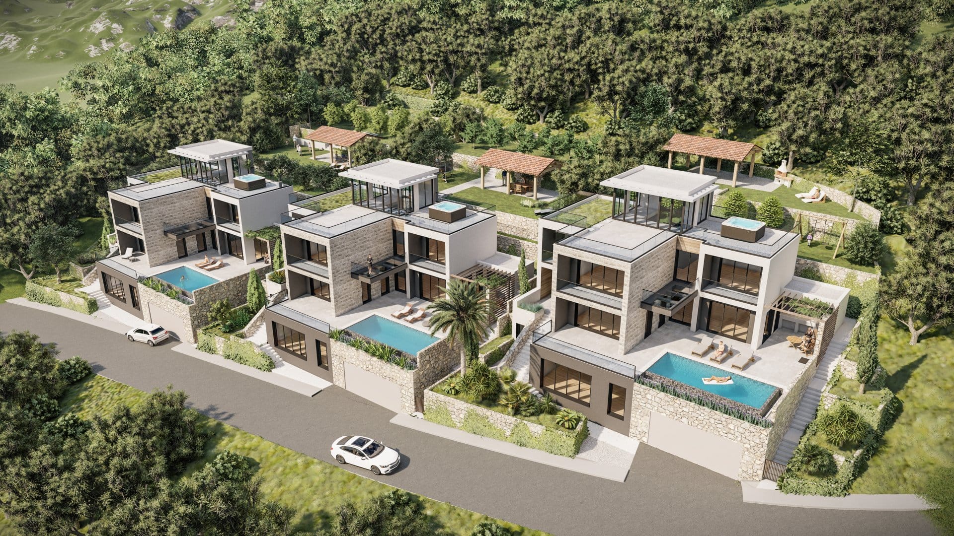 Villakomplex in Blizikuće Nr. 2083