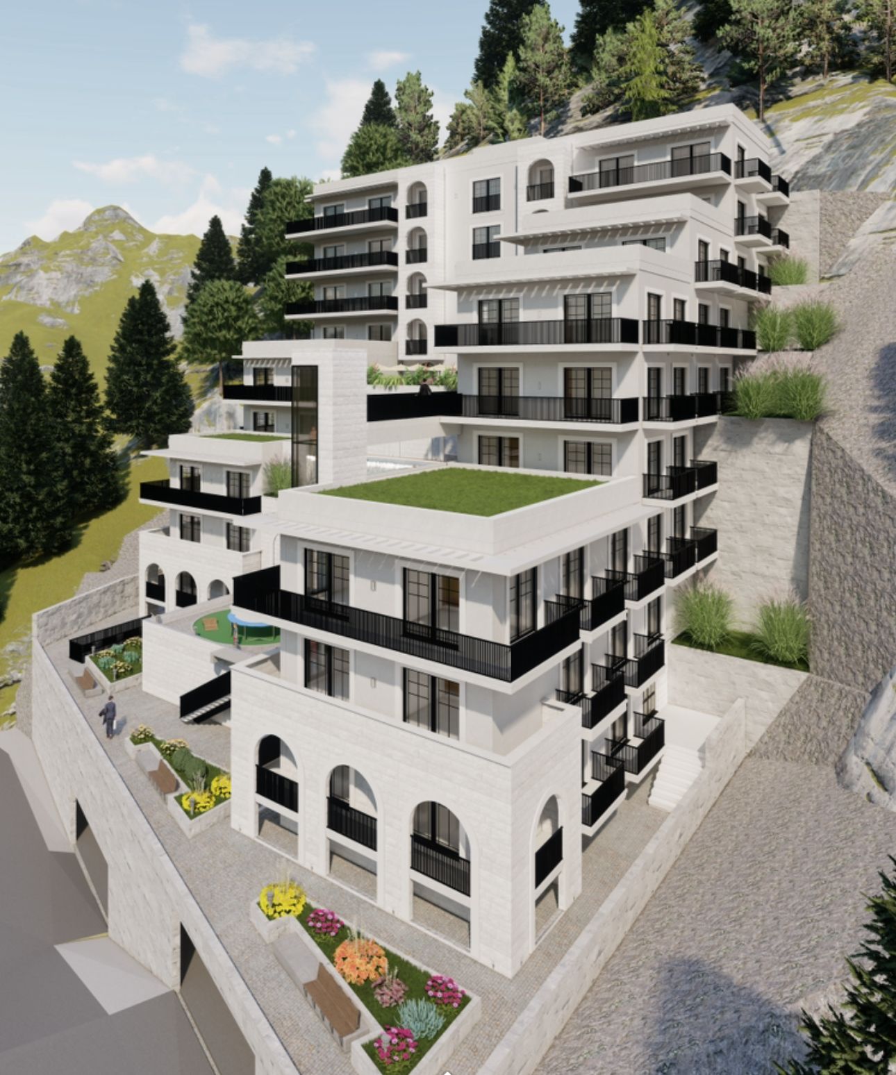Außenansicht — Wohnkomplexe in Budva