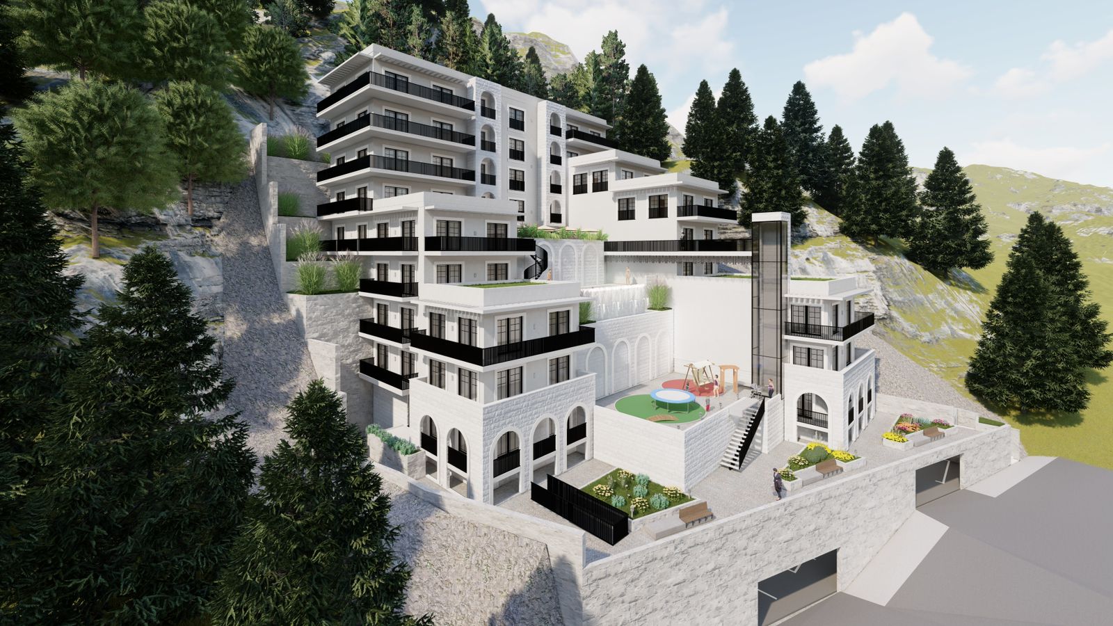 Außenansicht — Wohnanlagen in Budva