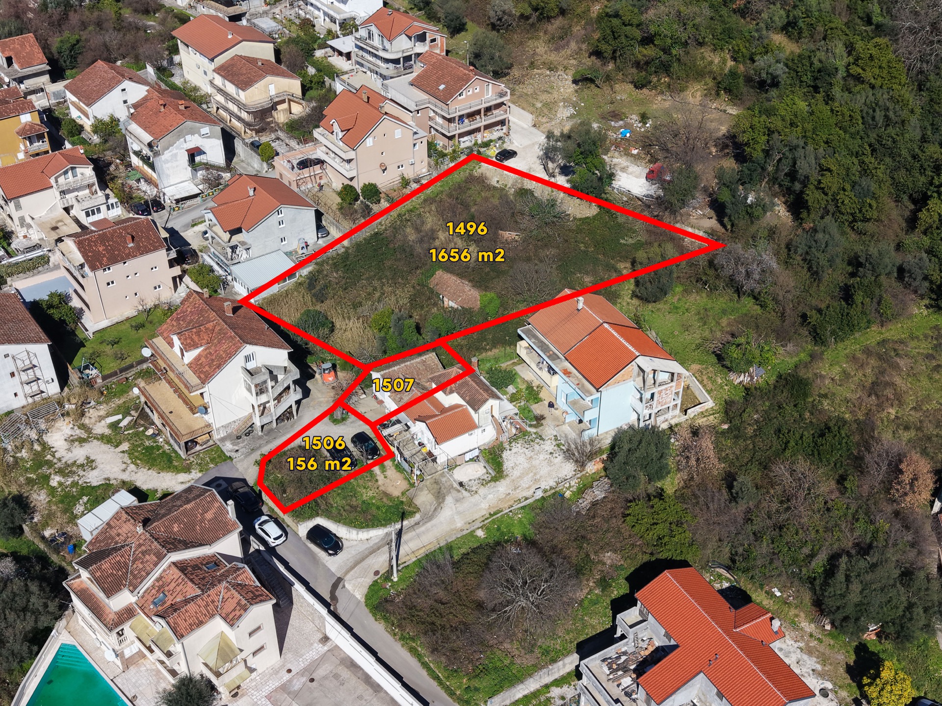 Grundstück in Tivat Nr. 2578