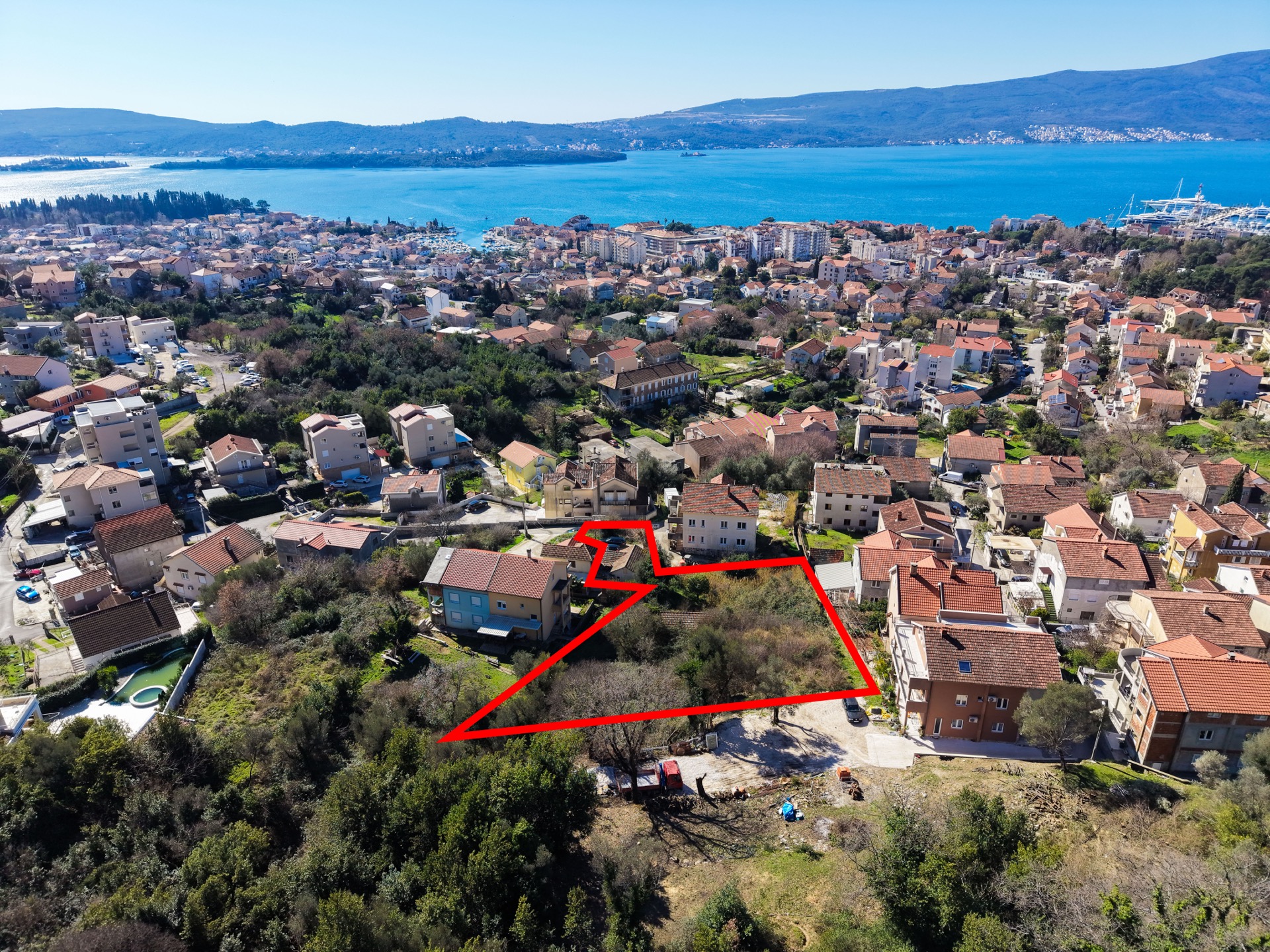 Außenansicht — Grundstück in Tivat