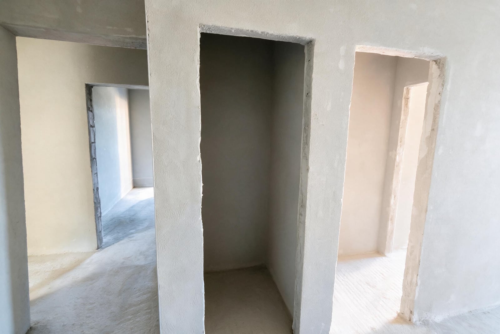 Apartment for finishing with interior door openings in a new development in Tivat, Montenegro