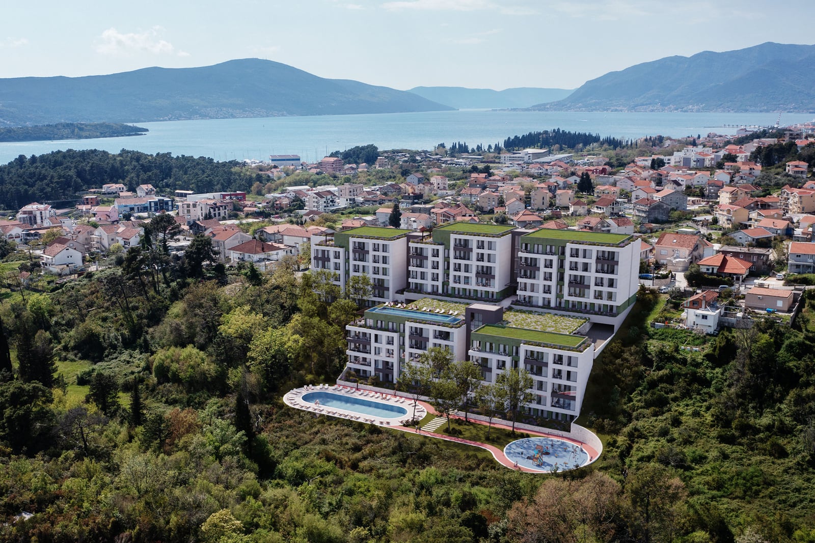 Karadağ'da Parkside Residence konut kompleksi dış görünümü