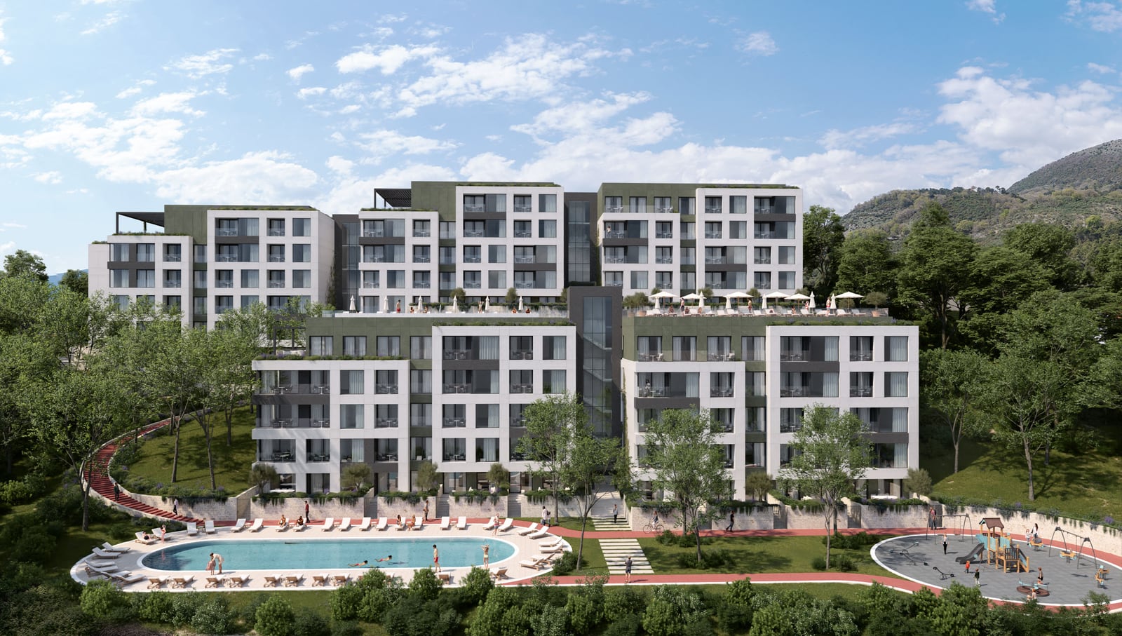 Parkside Residence modern mutfak tasarımı