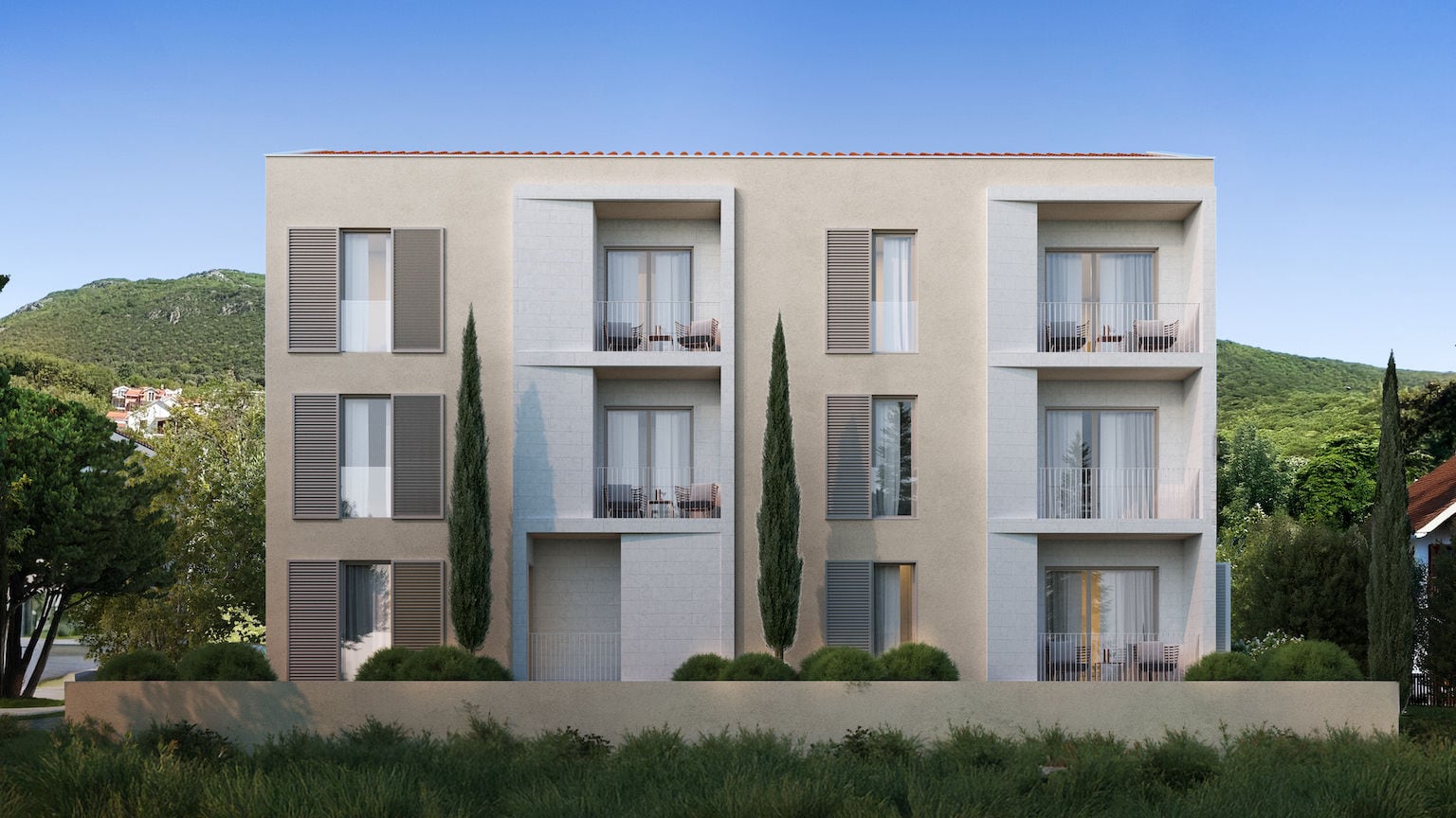 Vue extérieure du complexe résidentiel Dumidran