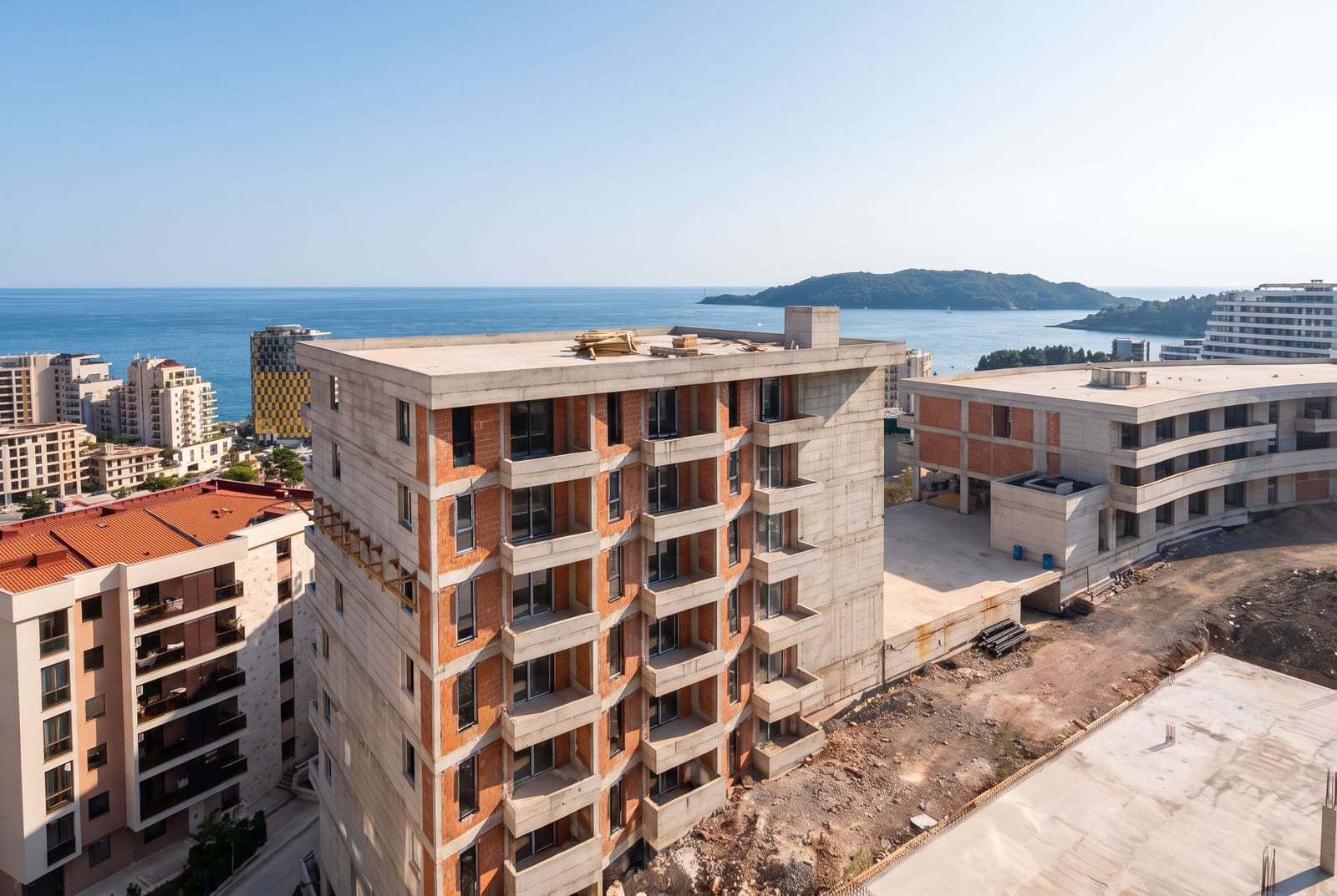 Vue extérieure — Appartements à Bečići