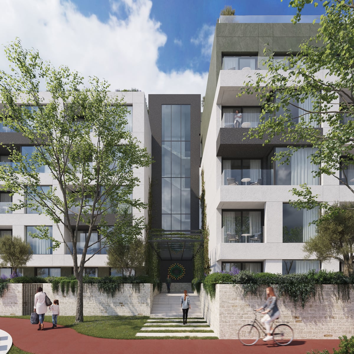Parkside Residence otopark ve güvenlik girişi