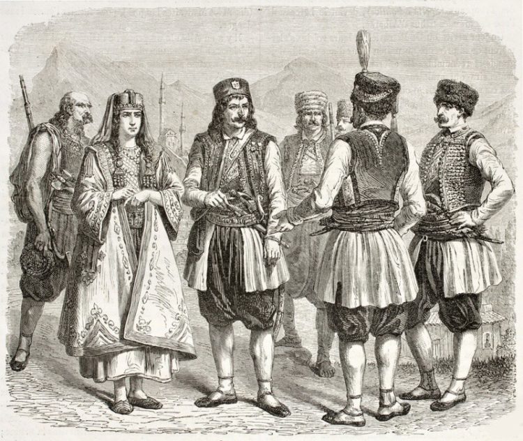 Характер черногорцев, их внешность, национальные костюмы и танцы